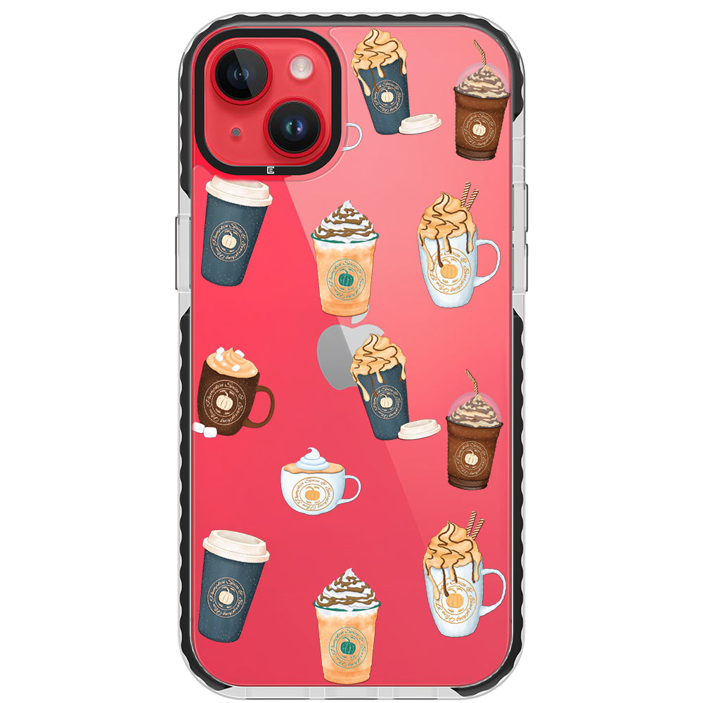 Pumpkin Spice Latte Collage iPhone Case