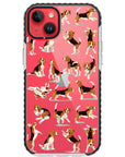 Beagle Hearts Impact iPhone Case