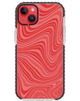 Psychedelic  Red Swirl iPhone Case