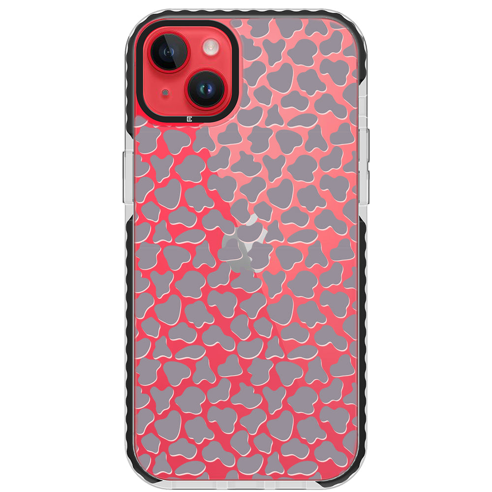 Gray Cow Print Phone Case