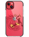 Surfing Skeleton Impact iPhone Case