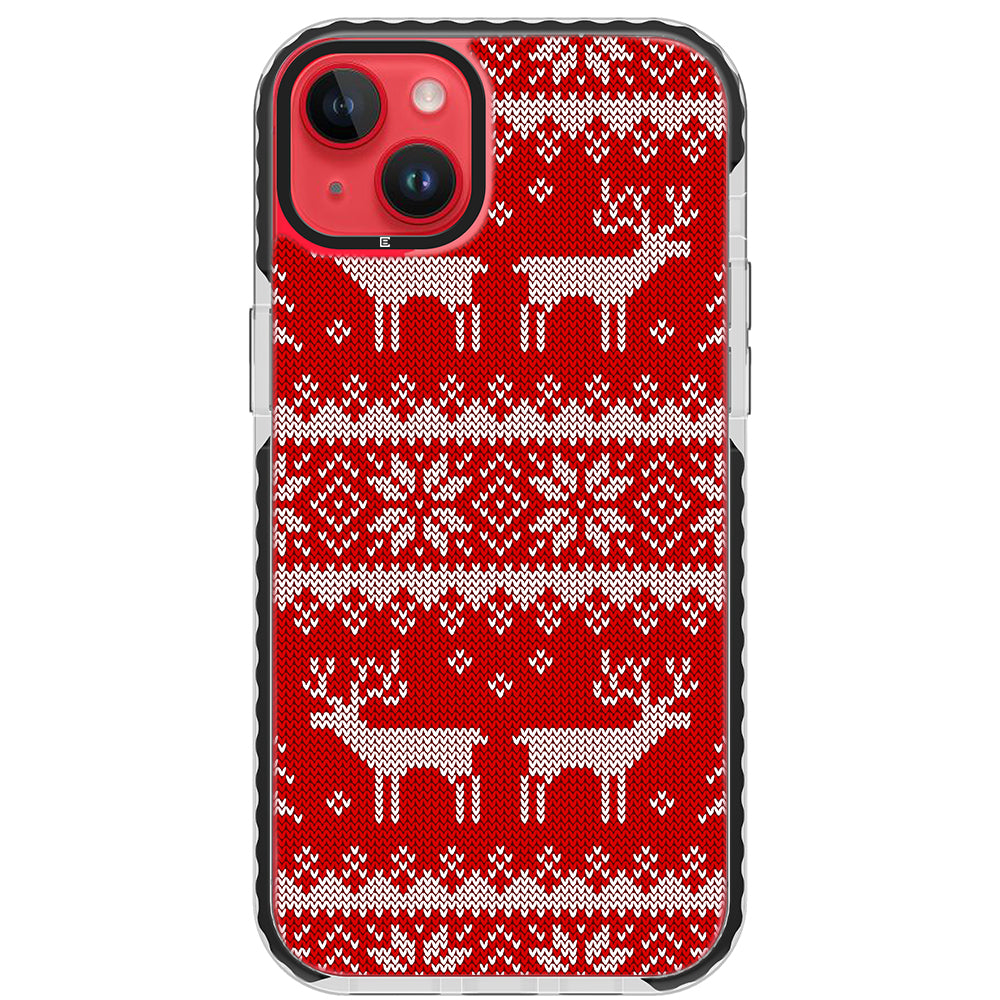 Ugly Sweater Red White Impact iPhone Case