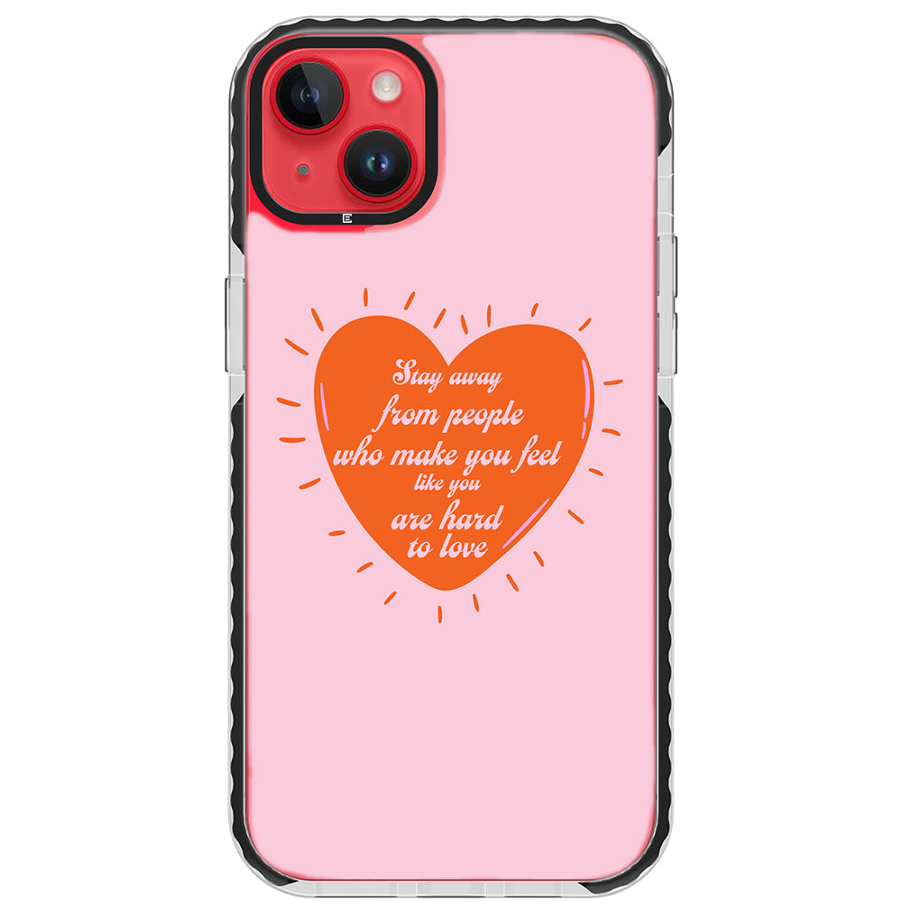 Stay Away Quote Impact iPhone Case