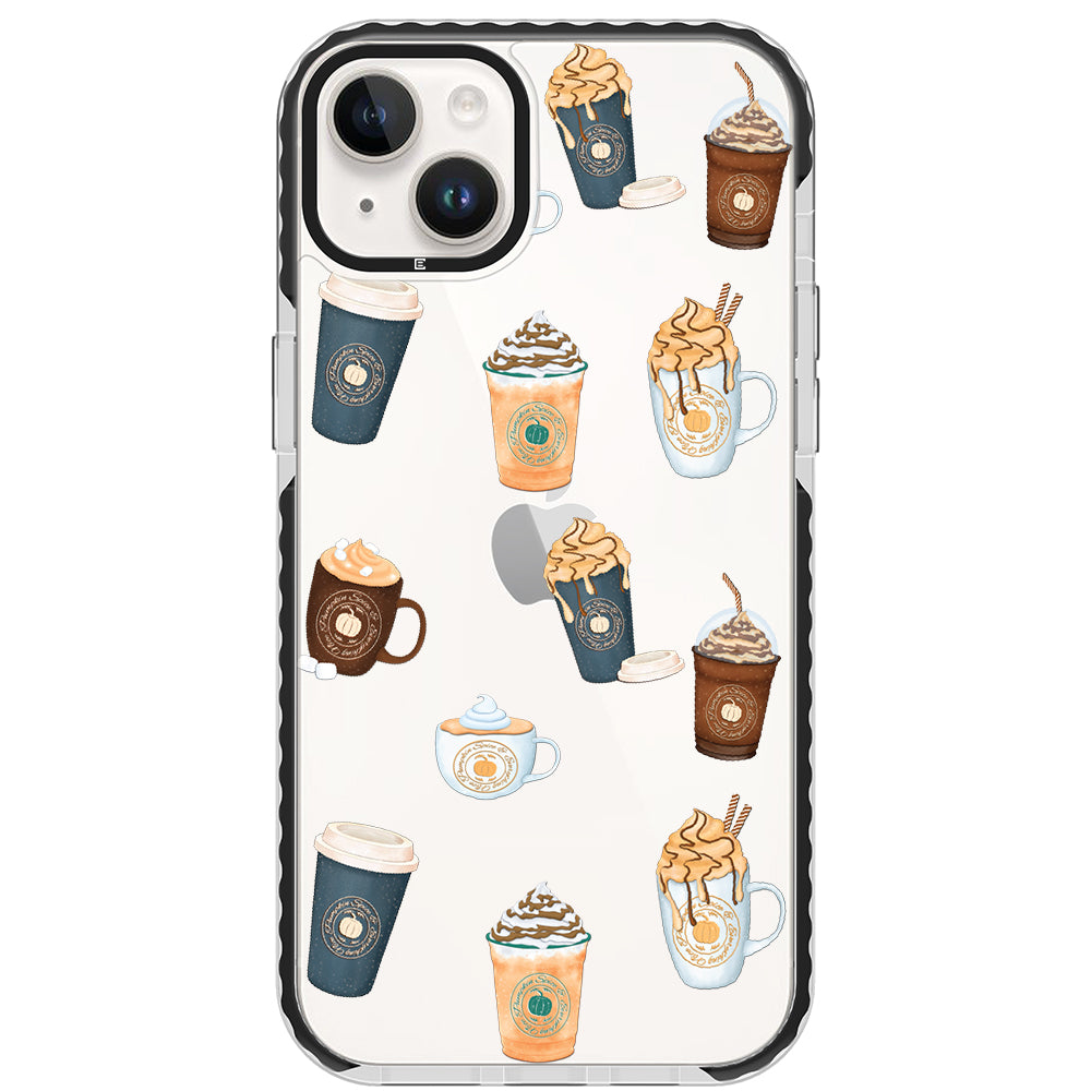 Pumpkin Spice Latte Collage iPhone Case