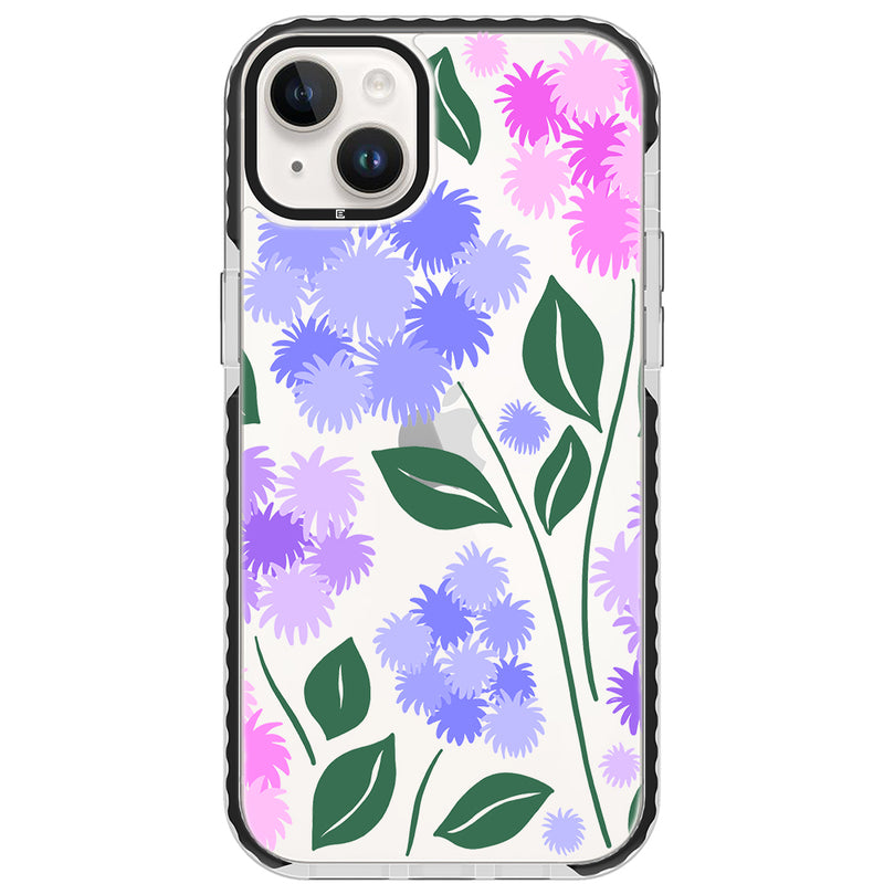 Ageratum Floral Impact iPhone Case