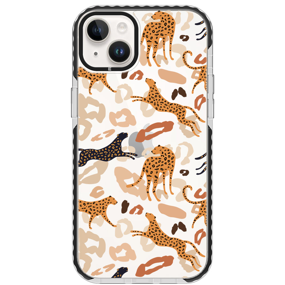 Abstract Leopard Impact iPhone Case