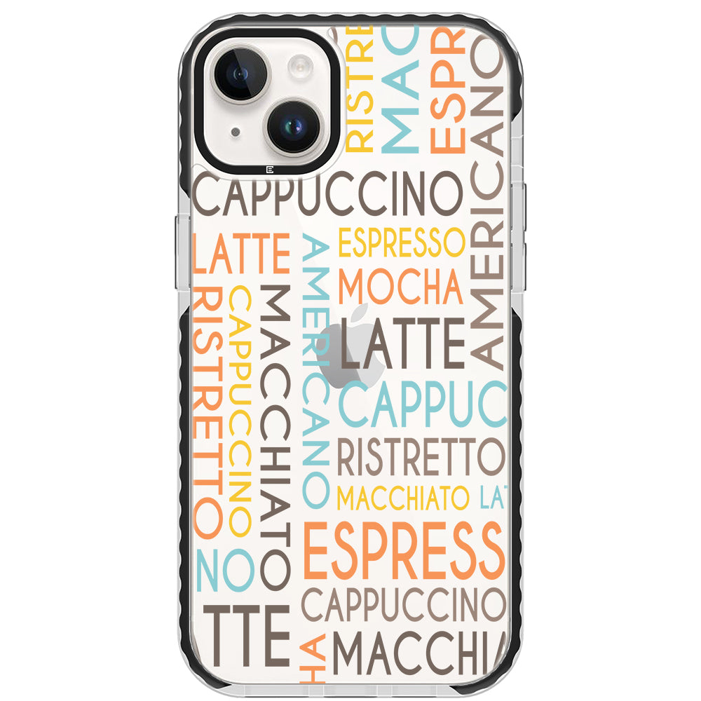 Coffee Names Impact iPhone Case