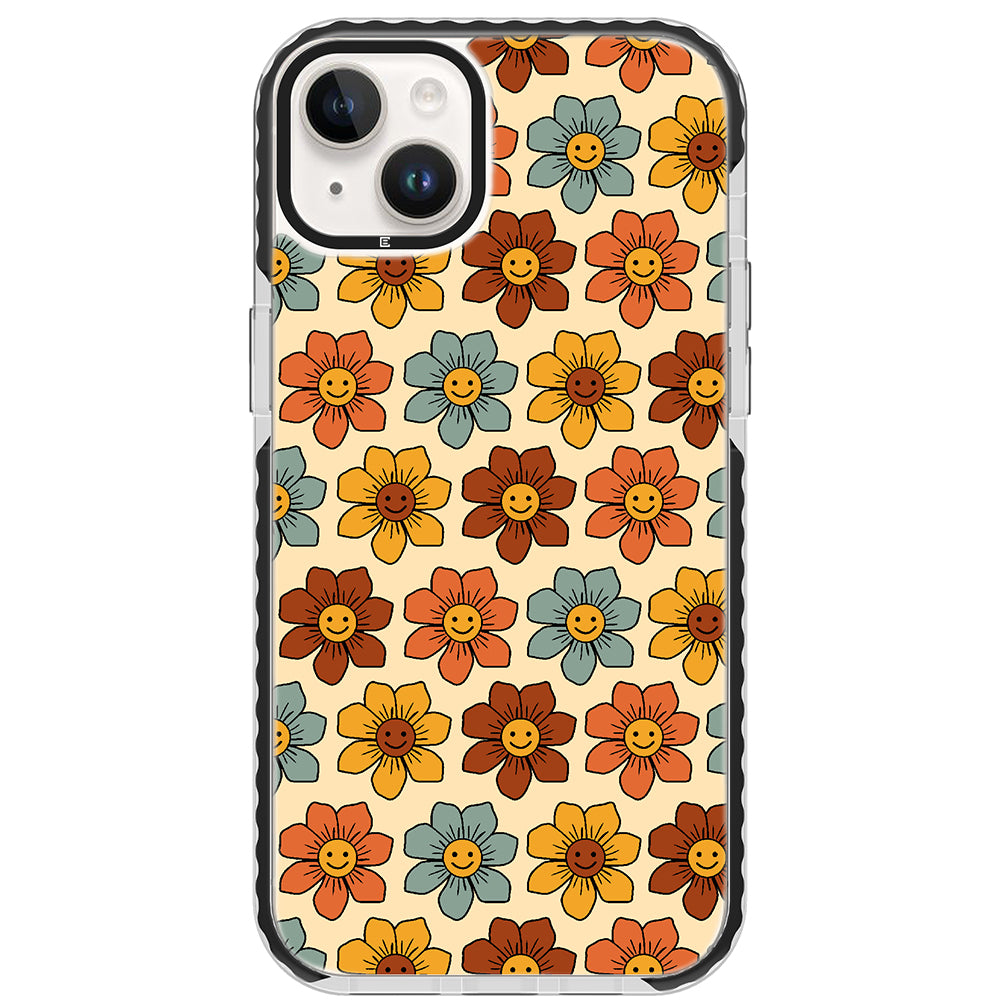 Colorful Smiley Flower iPhone Case
