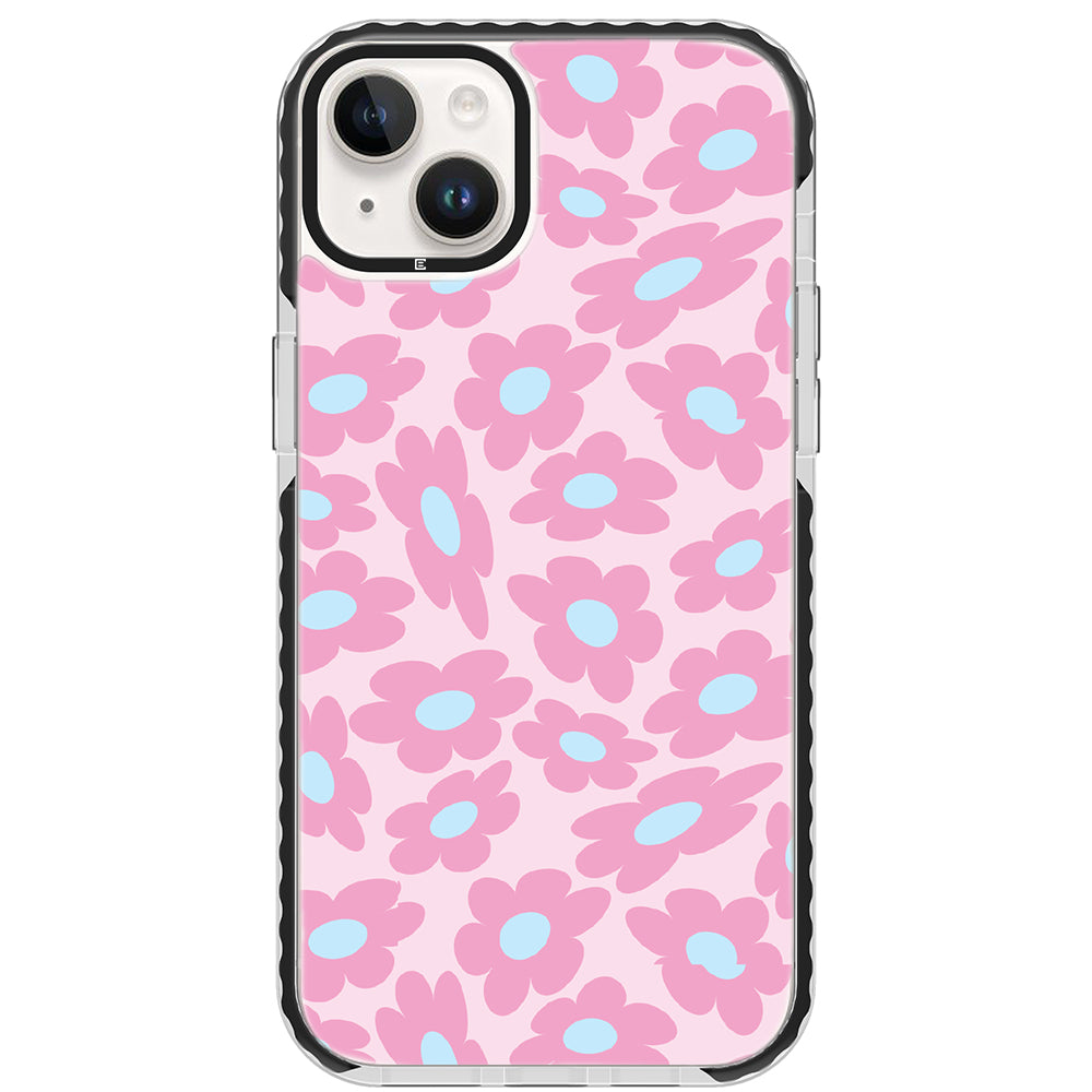 Pastel Warped Flower iPhone Case