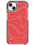 Psychedelic  Red Swirl iPhone Case