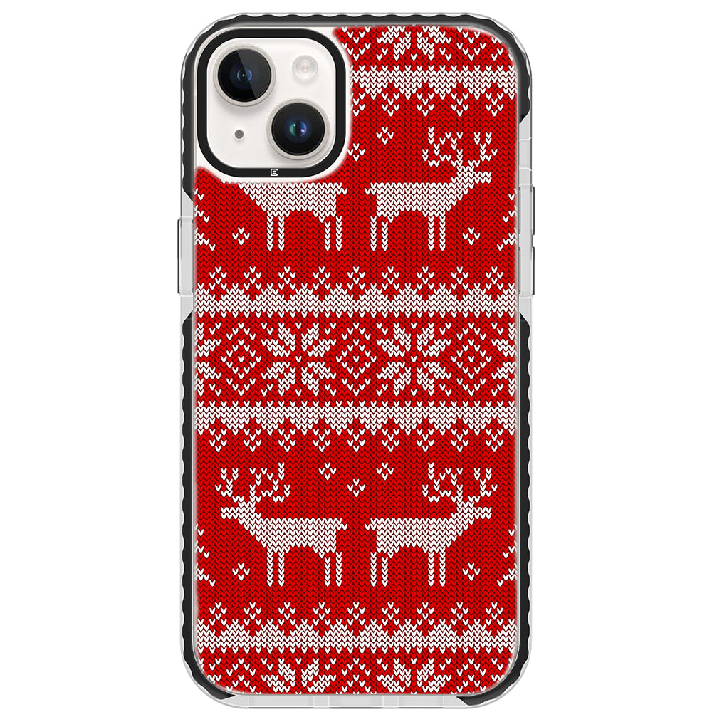 Ugly Sweater Red White Impact iPhone Case