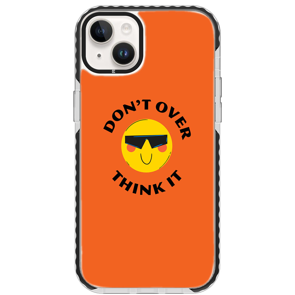 Don&#39;t Overthink Quote Impact iPhone Case