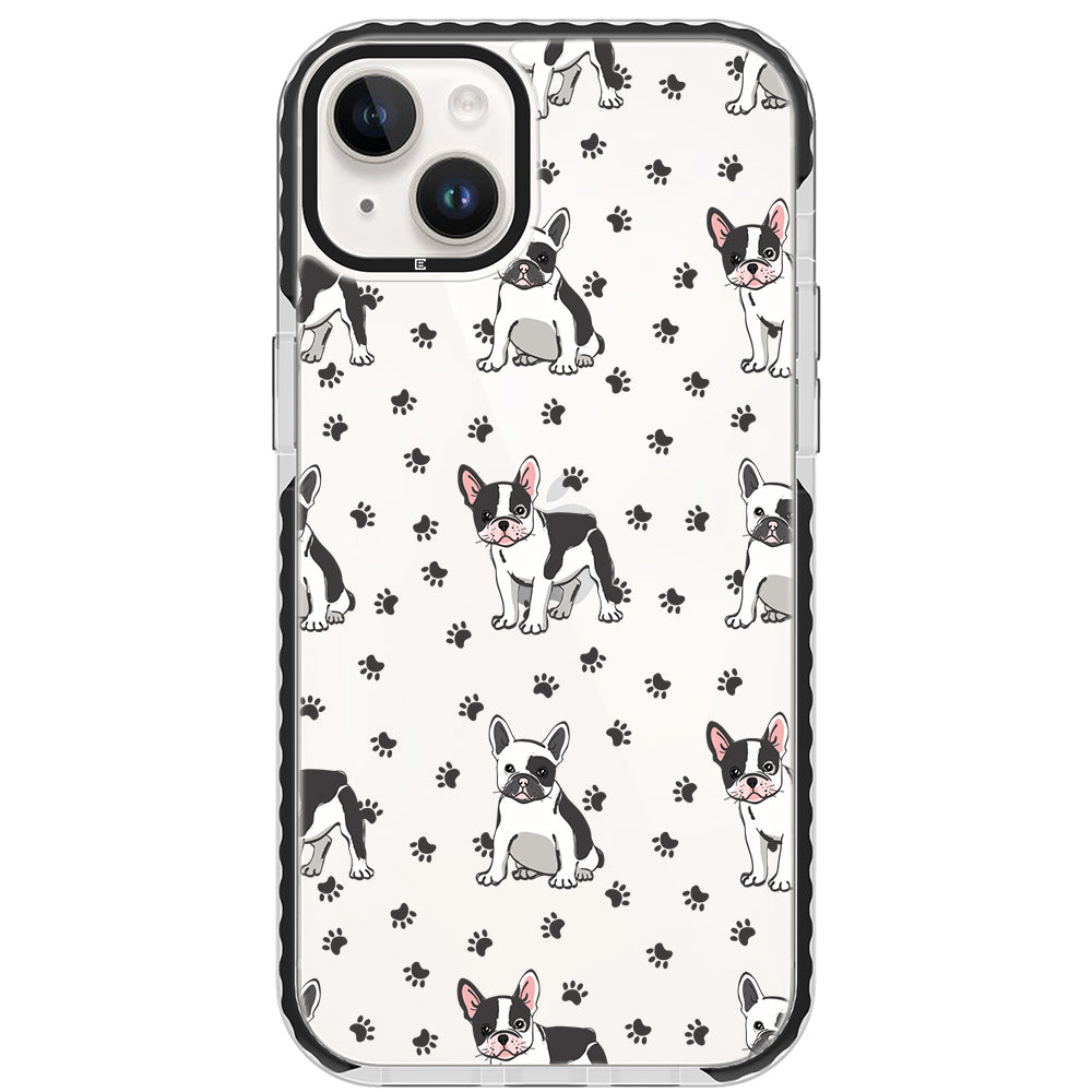 Frenchies Paws Collage Impact iPhone Case