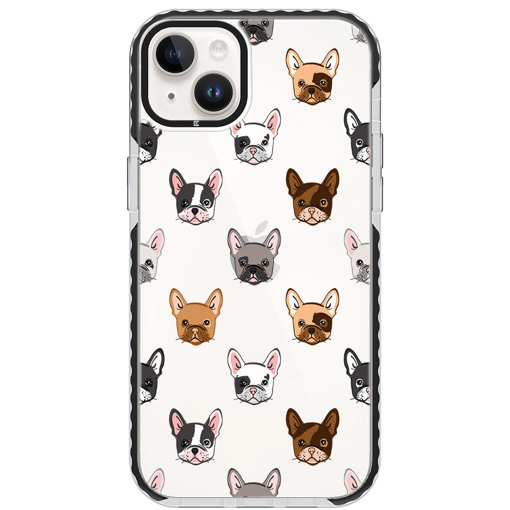 Frenchie Faces Impact iPhone Case