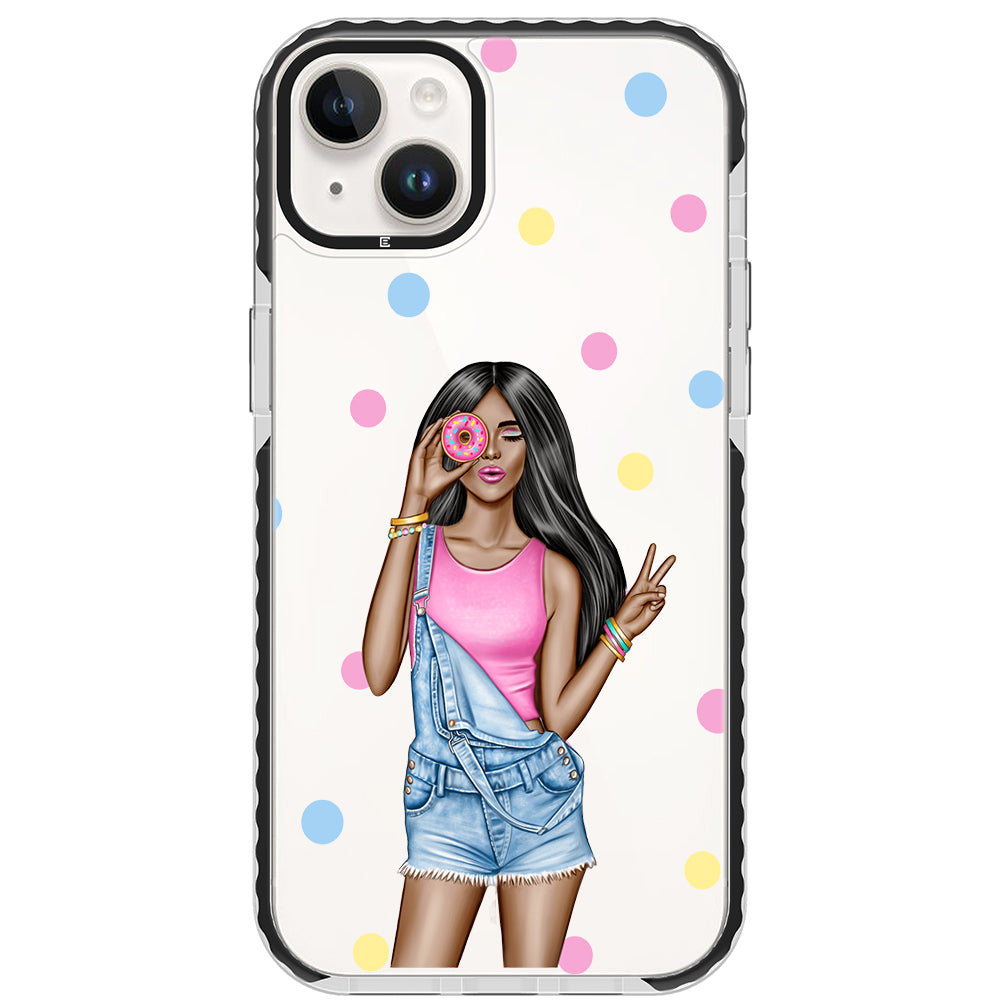 Donut Girl iPhone Case