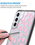 Pink Cow Print Pattern Samsung Case