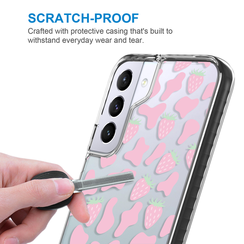 Pink Cow Print Pattern Samsung Case