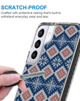 Ugly Sweater Blue White Impact Samsung Case