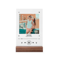 Custom Music Acrylic Plaque with Wood Stand 6*8 inch