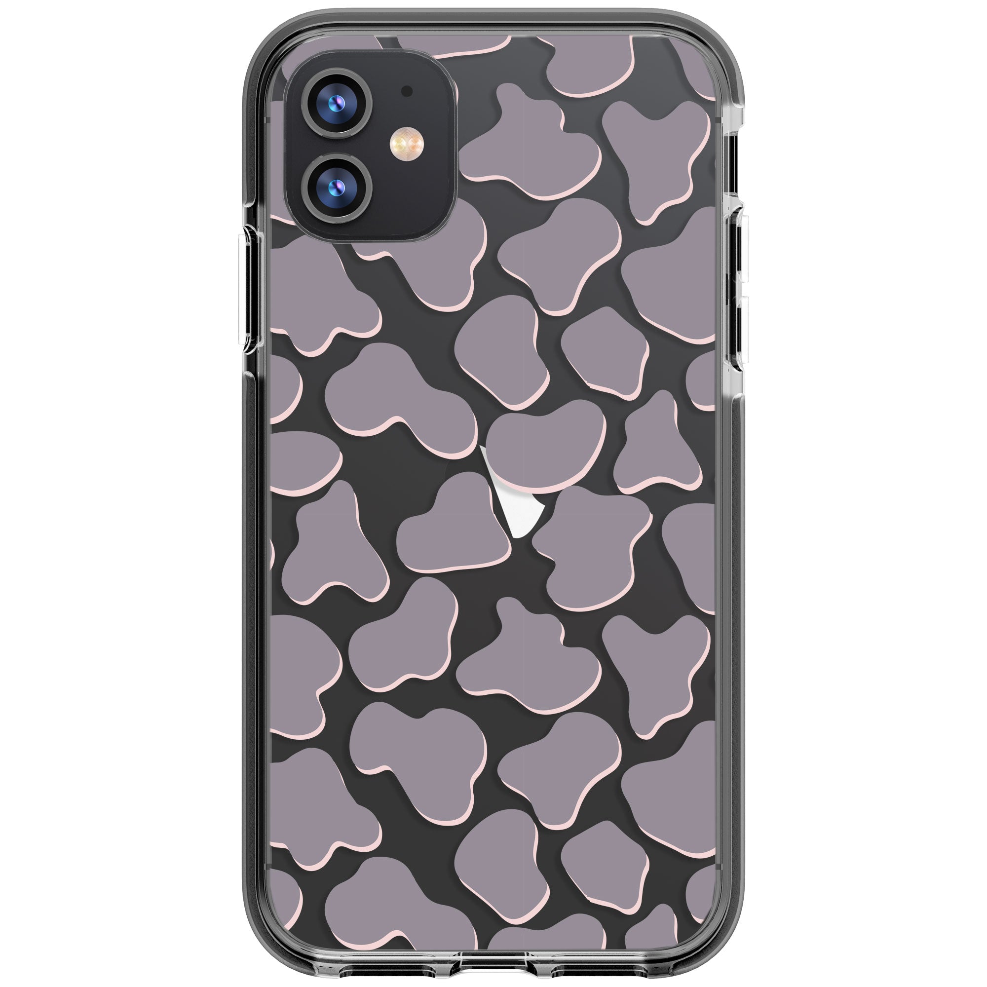 Gray Cow Print Phone Case