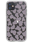 Gray Cow Print Phone Case