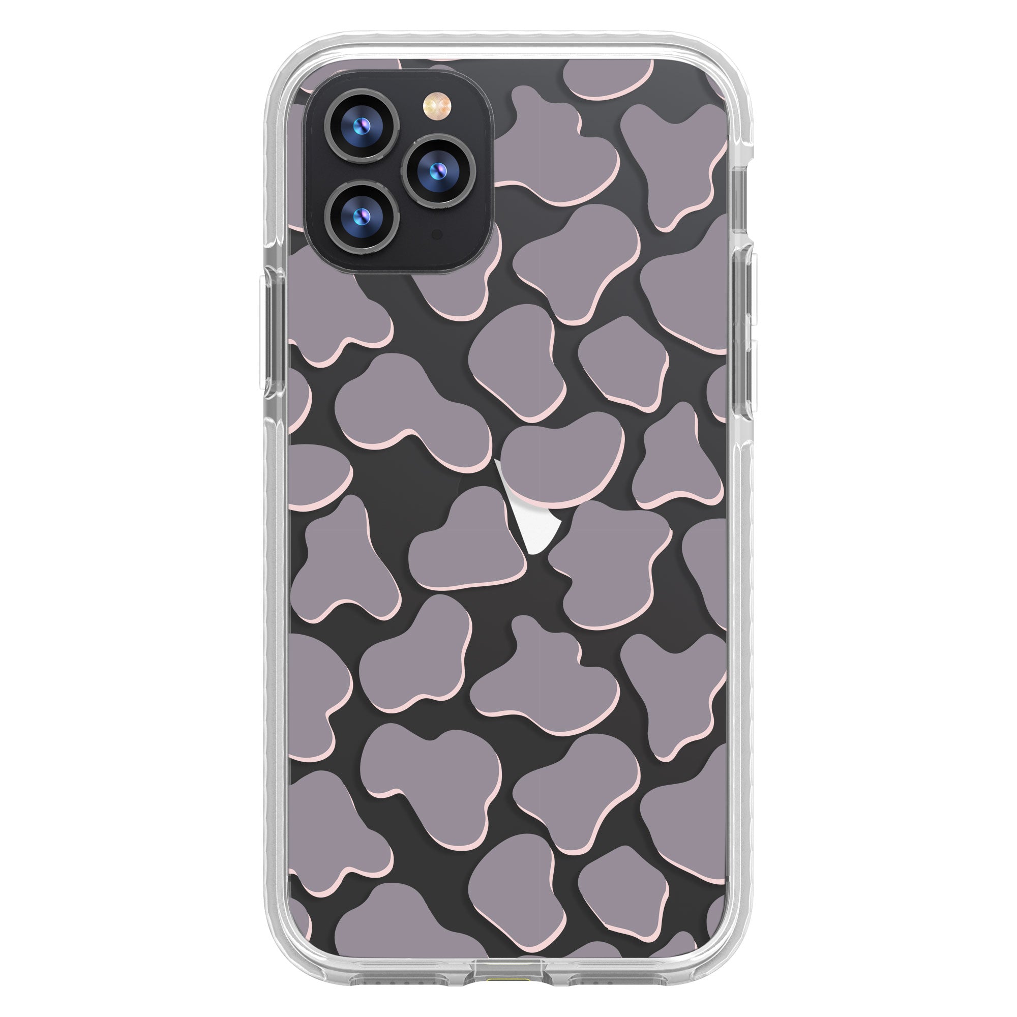 Gray Cow Print Phone Case