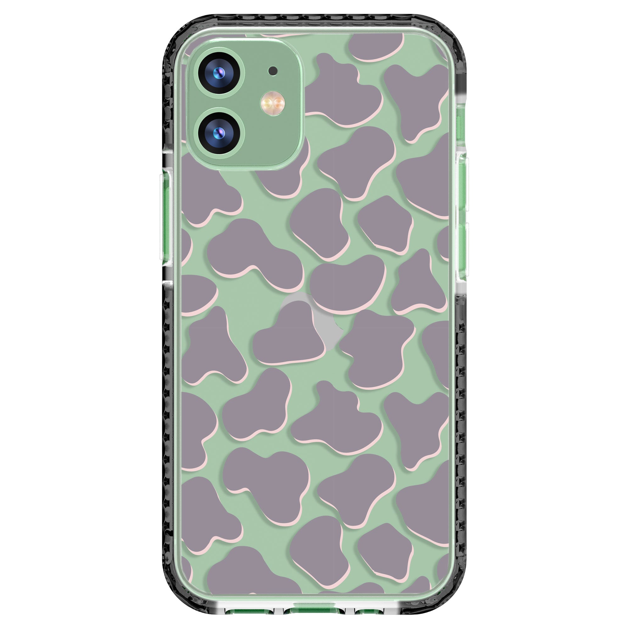 Gray Cow Print Phone Case