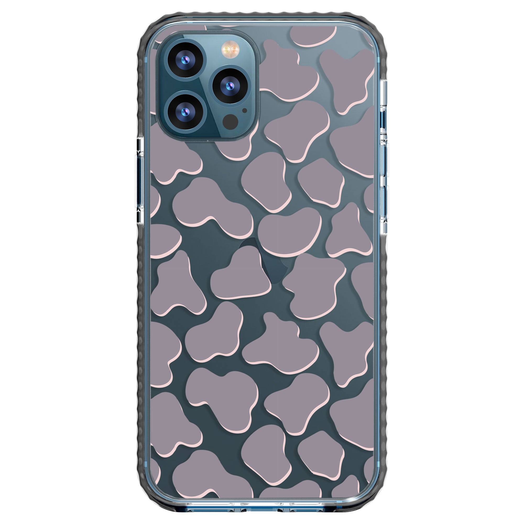 Gray Cow Print Phone Case