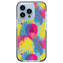 Neon Exotic Leaves Phone Case