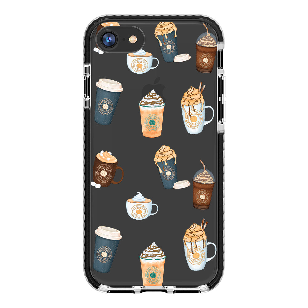 Pumpkin Spice Latte Collage iPhone Case