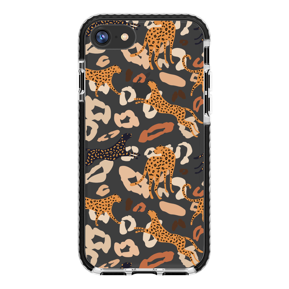 Abstract Leopard Impact iPhone Case