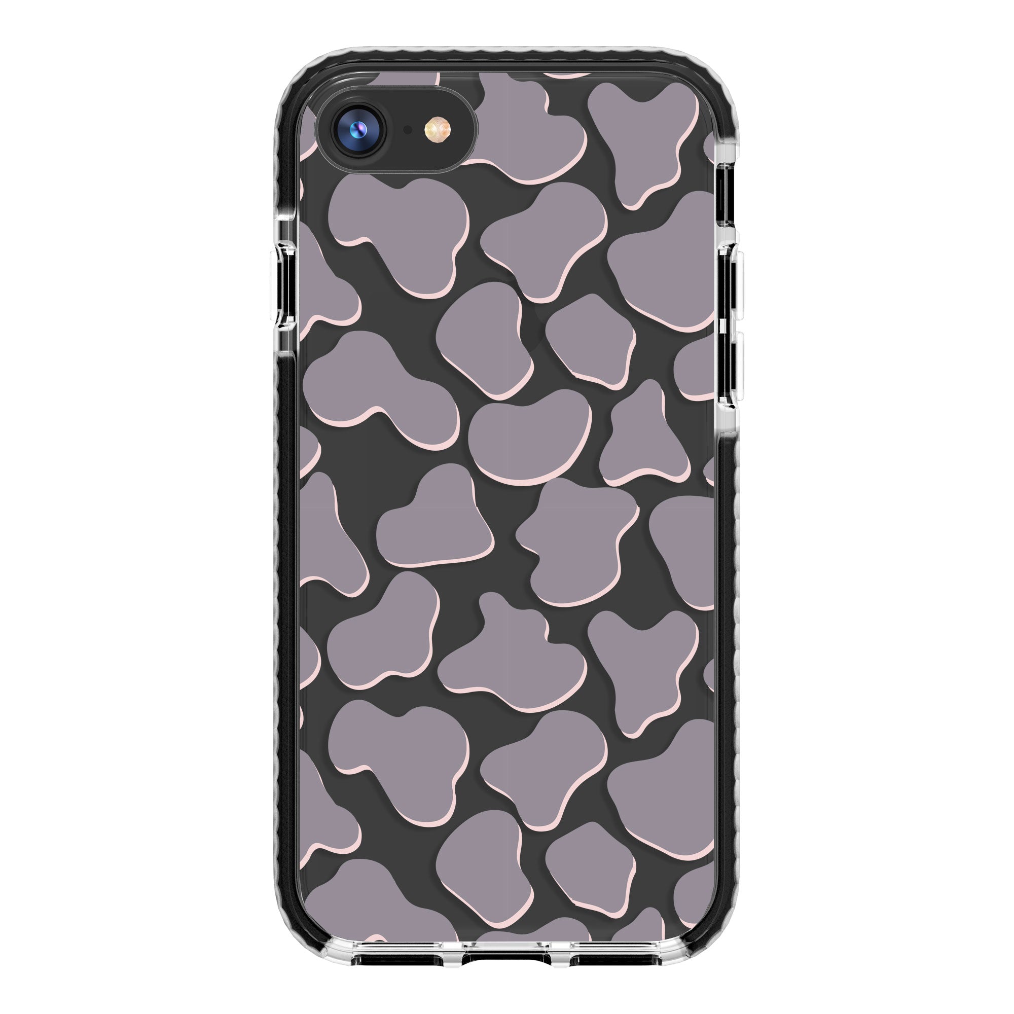 Gray Cow Print Phone Case