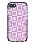 Pastel Grid Flower iPhone Case