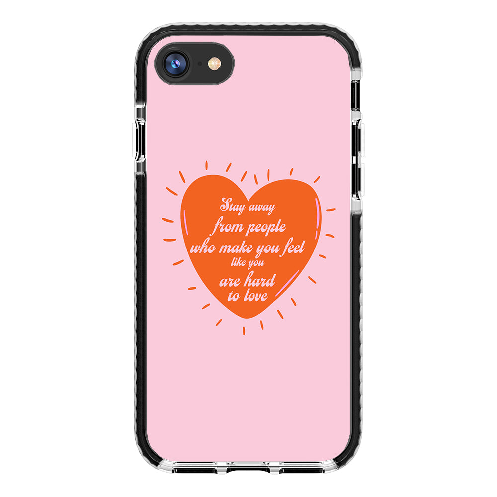 Stay Away Quote Impact iPhone Case