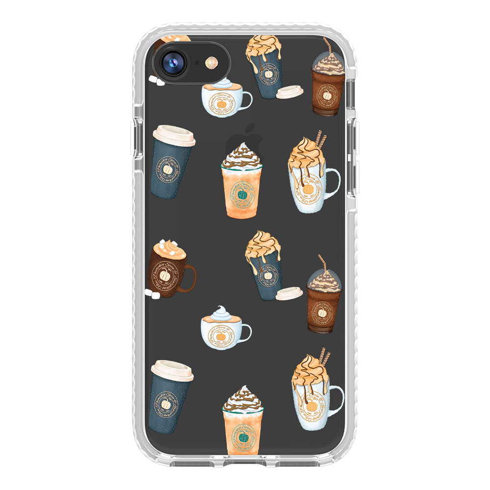 Pumpkin Spice Latte Collage iPhone Case