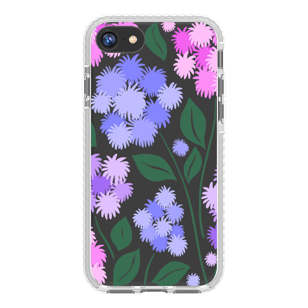 Ageratum Floral Impact iPhone Case