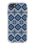 Ugly Sweater Blue White Impact iPhone Case