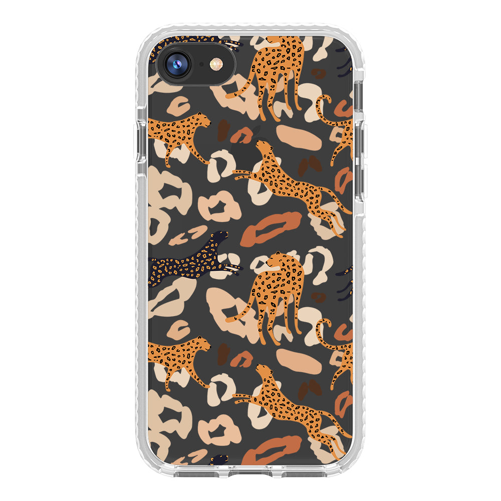 Abstract Leopard Impact iPhone Case