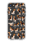 Beagle Hearts Impact iPhone Case