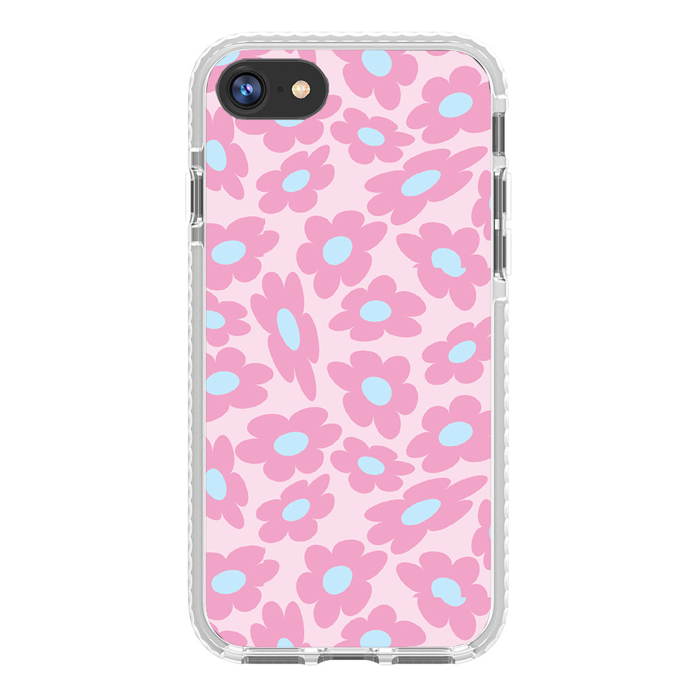 Pastel Warped Flower iPhone Case