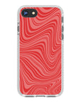 Psychedelic  Red Swirl iPhone Case