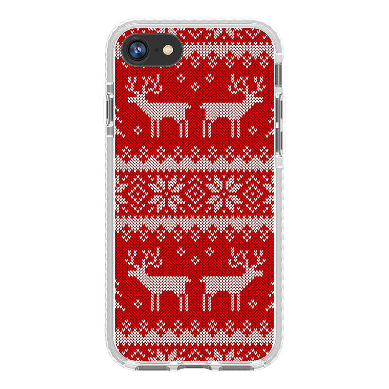 Ugly Sweater Red White Impact iPhone Case