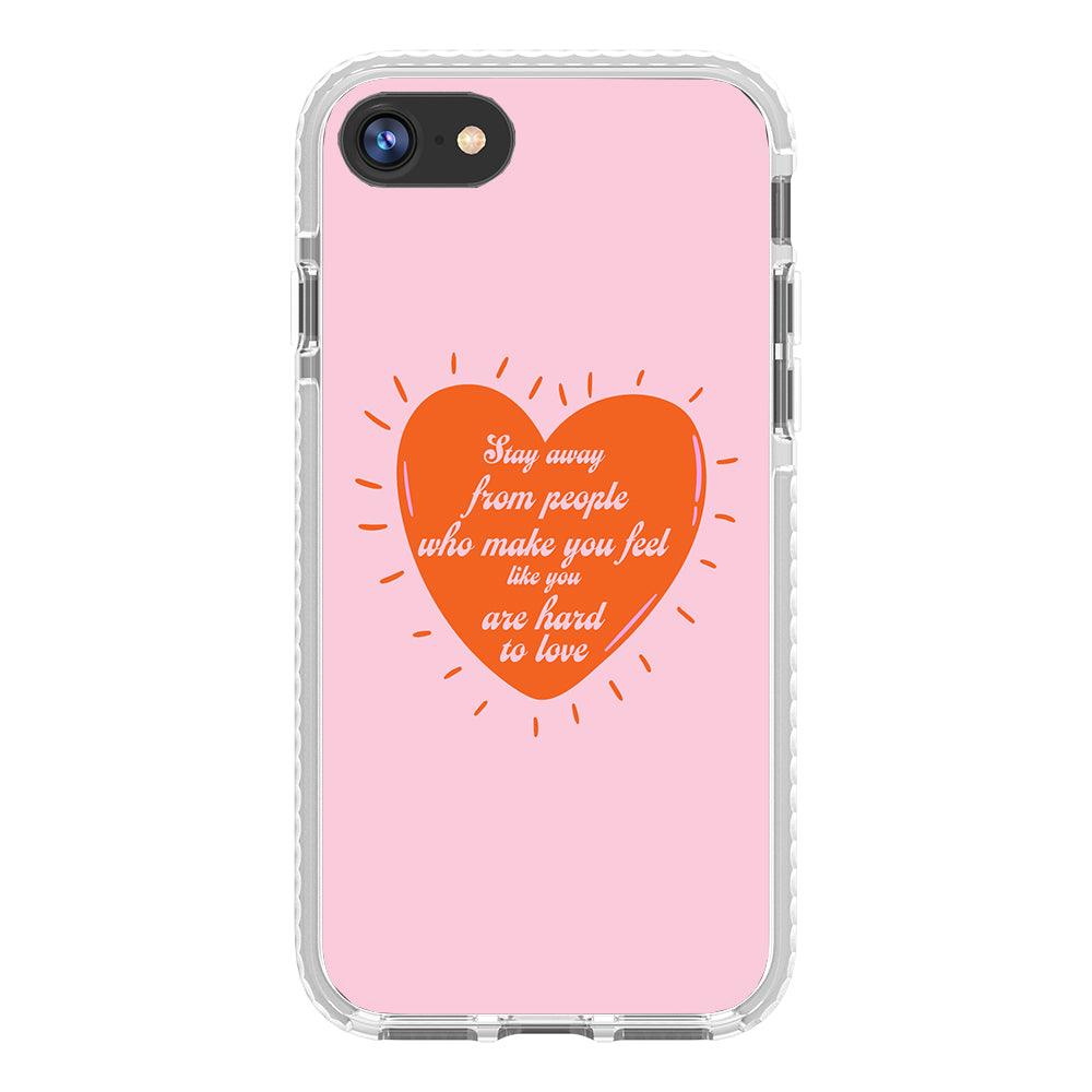 Stay Away Quote Impact iPhone Case