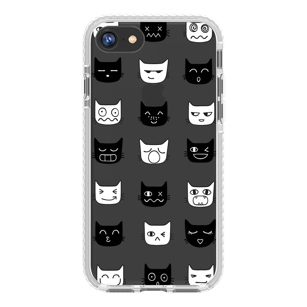 Cat Faces Impact iPhone Case