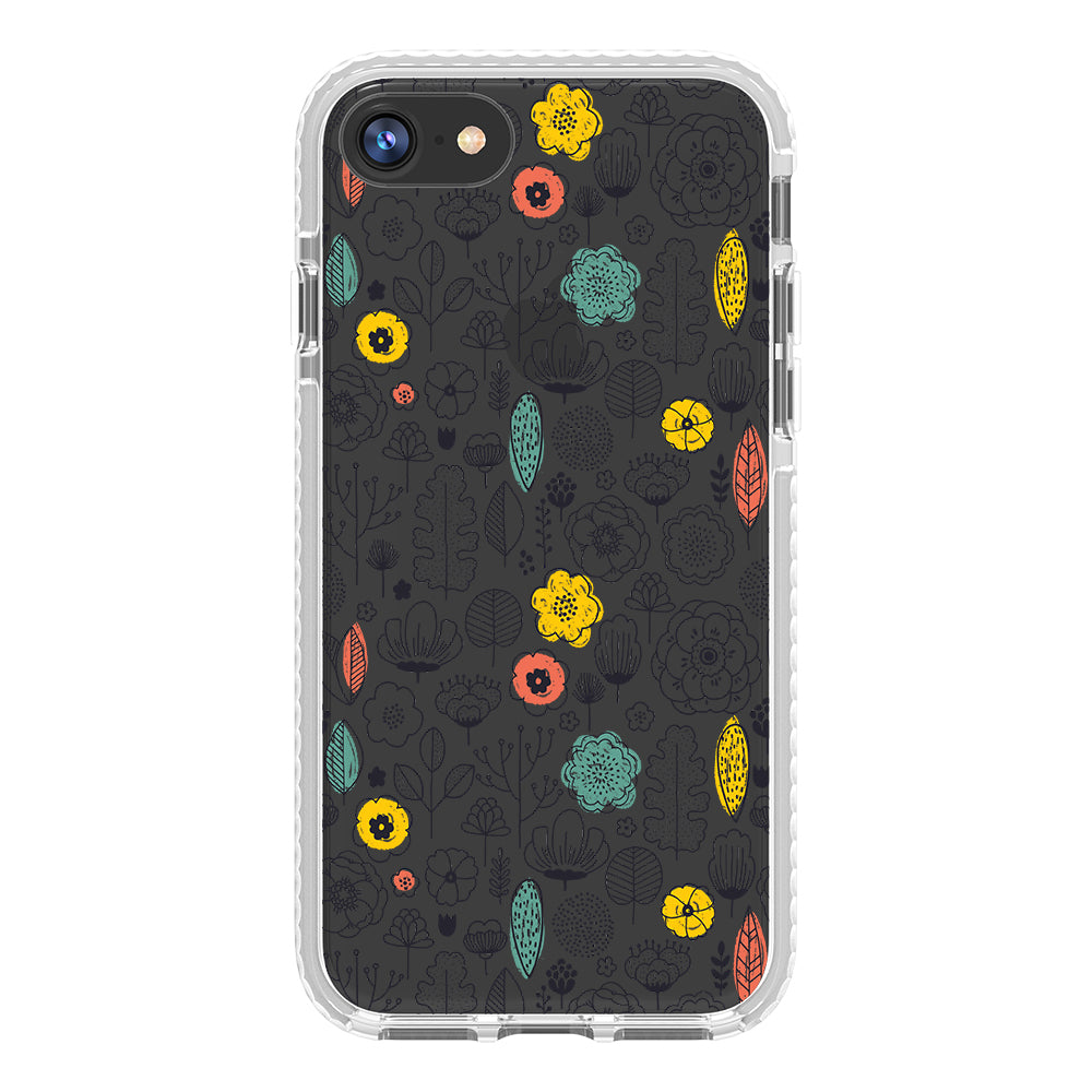 Minimal Scandinavian Flowers Impact iPhone Case