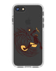 Surfing Skeleton Impact iPhone Case