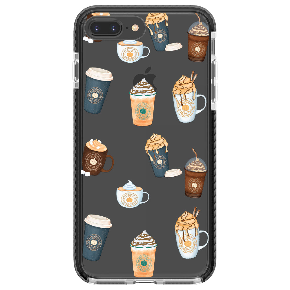 Pumpkin Spice Latte Collage iPhone Case