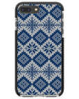 Ugly Sweater Blue White Impact iPhone Case