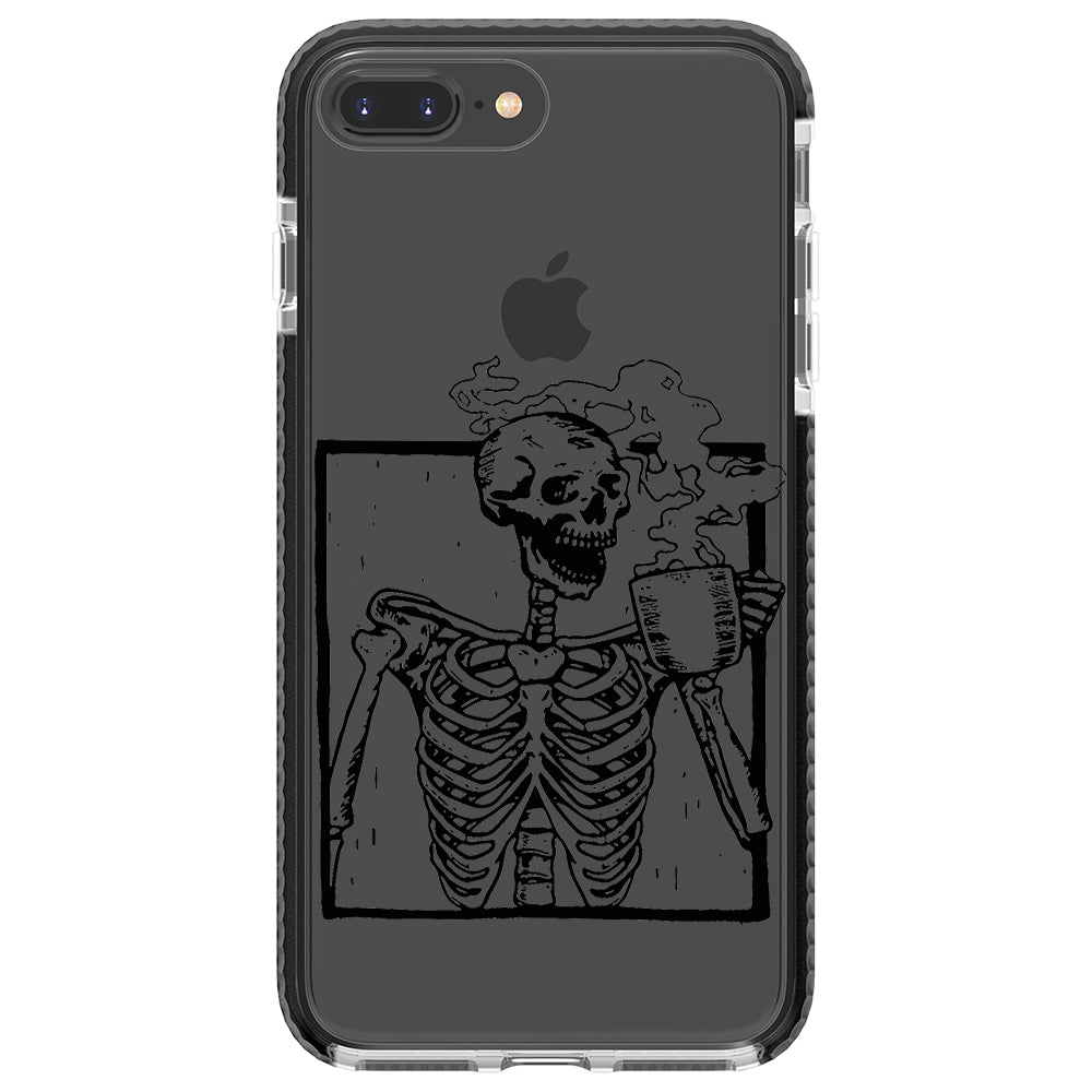 Coffee Skeleton Impact iPhone Case