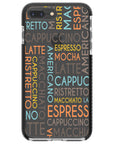 Coffee Names Impact iPhone Case